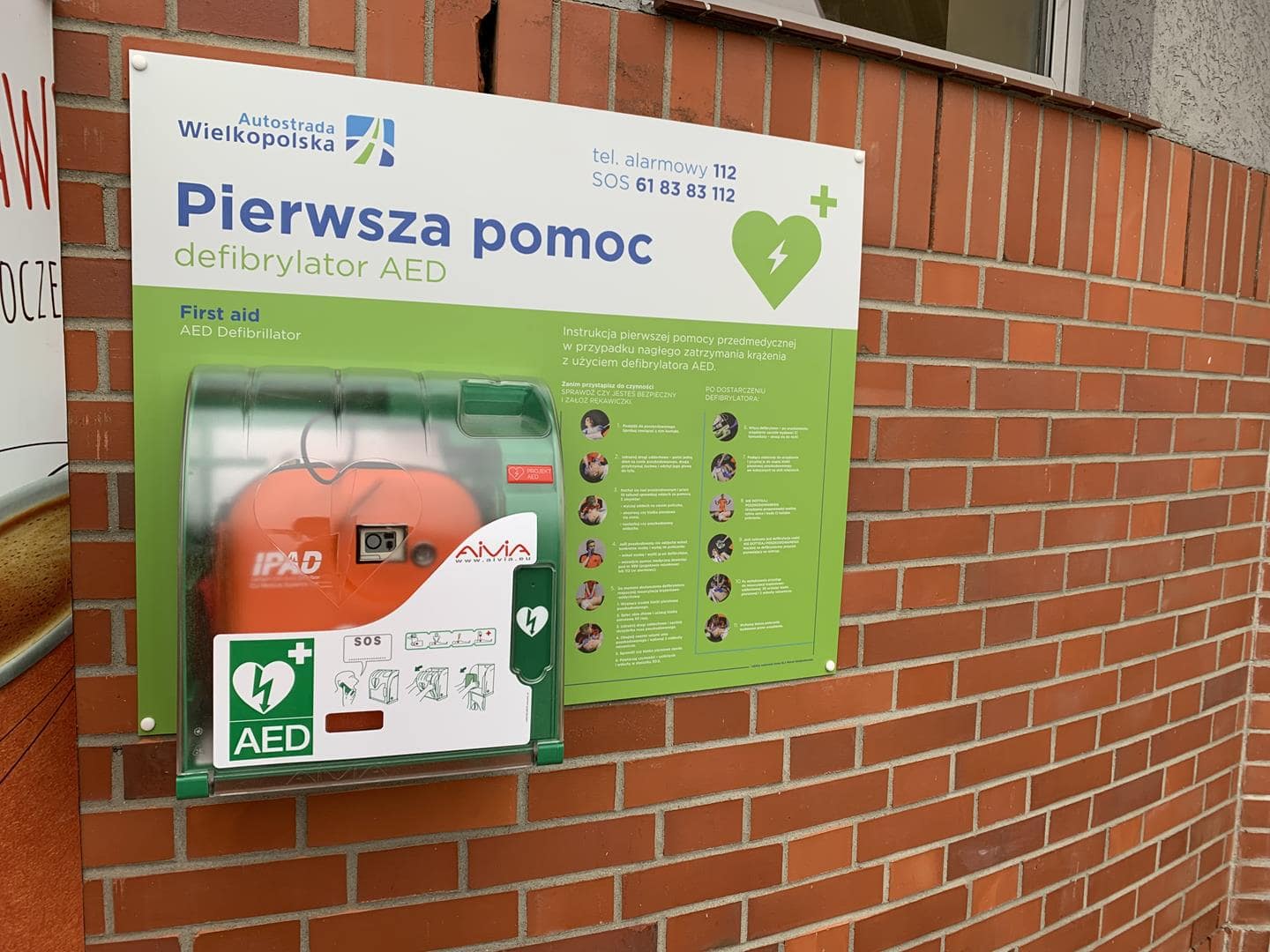 Defibrylatory AED wzdłuż całej Autostrady Wielkopolskiej