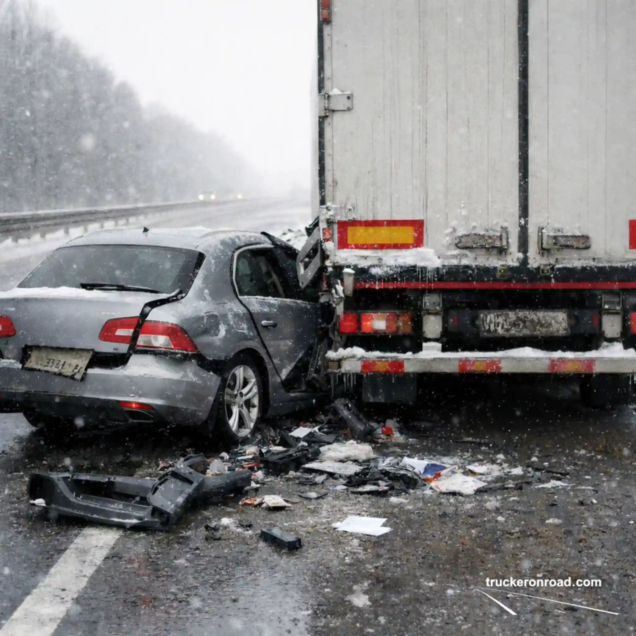 Sekundy nieuwagi – Dlaczego auta wjeżdżają w pojazdy stojące na poboczu