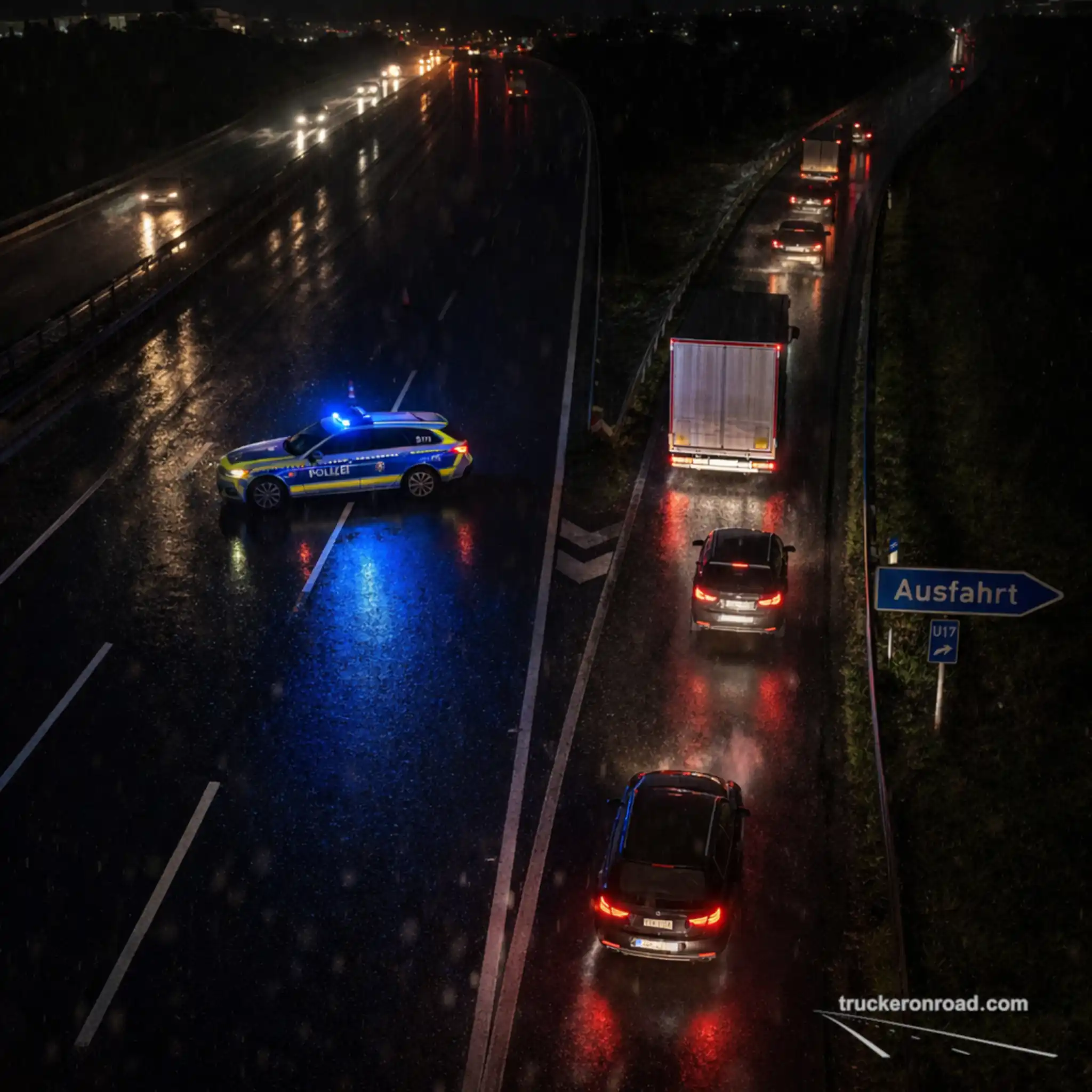 Początkujący kierowca – policja jedzie zygzakiem po autostradzie. Co to oznacza?